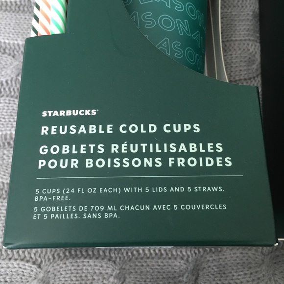 Bundle of 2019 Starbucks Holiday Reusable Cups - Picture 7 of 8